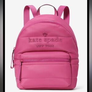 Kate Spade New York Ella Large Puffy Hot Pink Backback